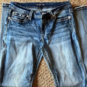 Boot-miss me jeans 32/33 gently worn